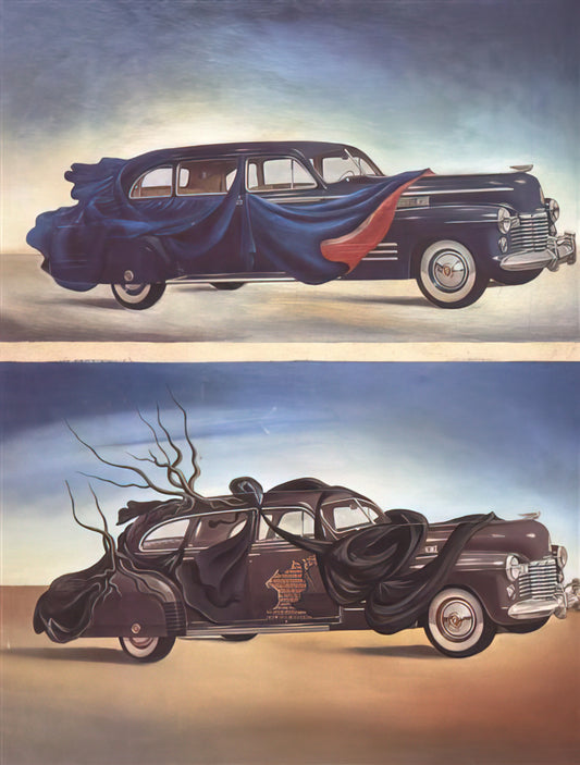 Salvador Dalí's Moses Lithograph: A Surrealist Masterpiece of Biblical Vision - CAR CLOTHING CLOTHED AUTOMOBILE by Salvador Dali