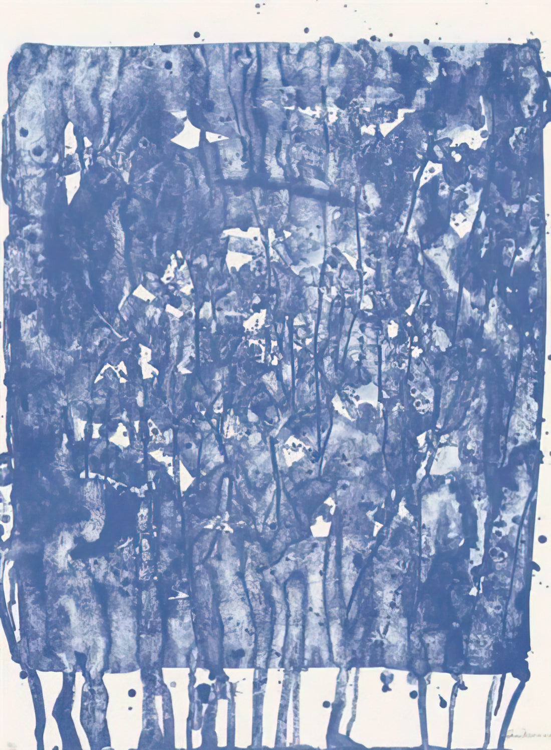 Sam Francis Framed Art Print: A Collector's Guide to Abstract Expressionist Masterpieces - Untitled  from Papierski Portfolio   SF 351  by Sam Francis