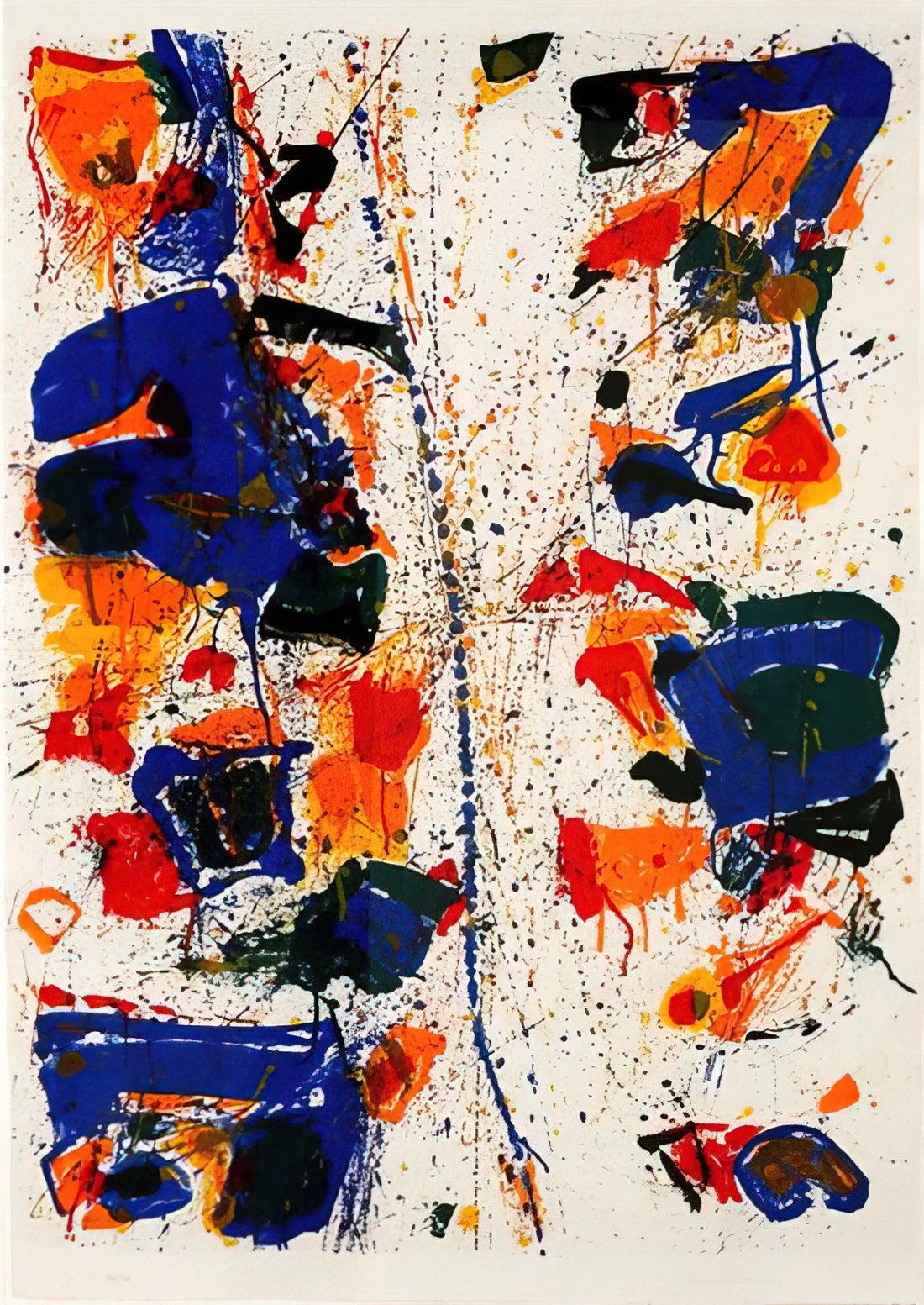 Sam Francis Reproduction: A Guide to Acquiring Museum-Quality Art Prints - The White Line by Sam Francis
