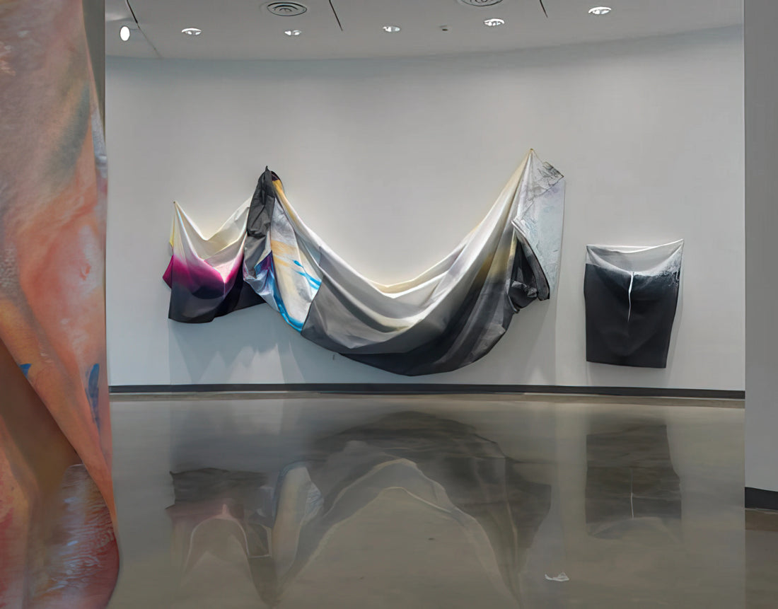 Sam Gilliam Art for Sale: A Guide to Collecting the Master of Drape Paintings - Black Garland by Sam Gilliam