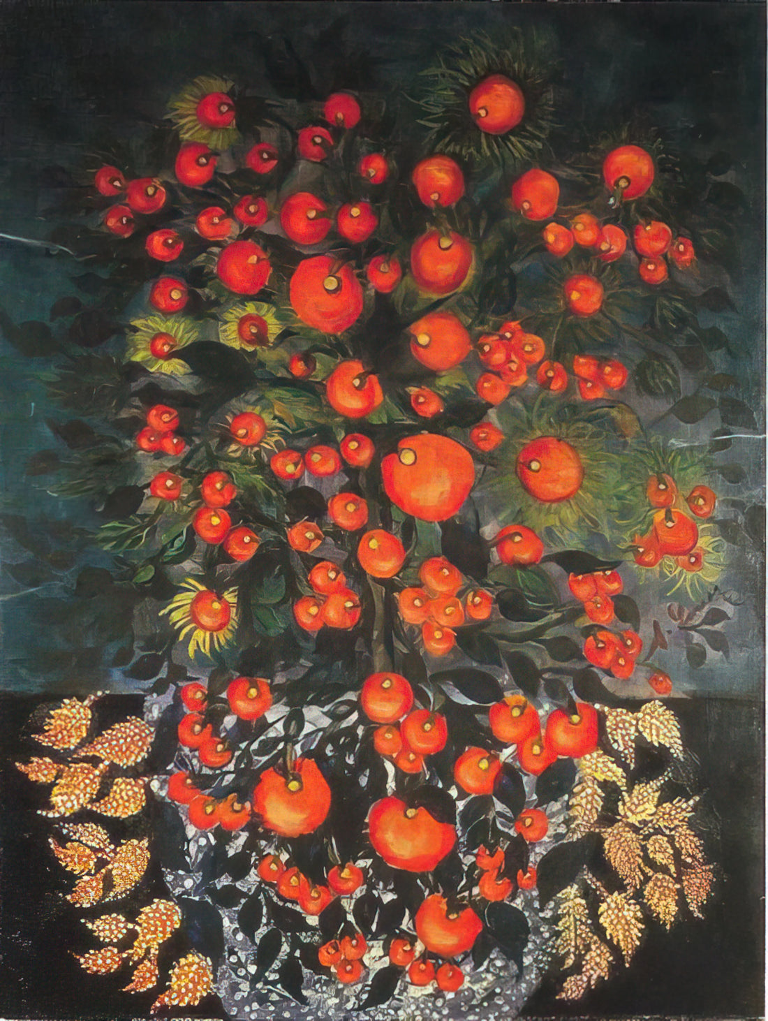 Séraphine Louis Biographie : La Vie Mystique et Artistique de la Peintre Naïve Française - Untitled - Naïve Art Primitivism by Seraphine Louis