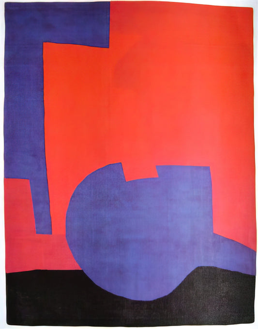 Serge Poliakoff: The Abstract Master of Color and Form - Composition rouge - 1968 by Serge Poliakoff