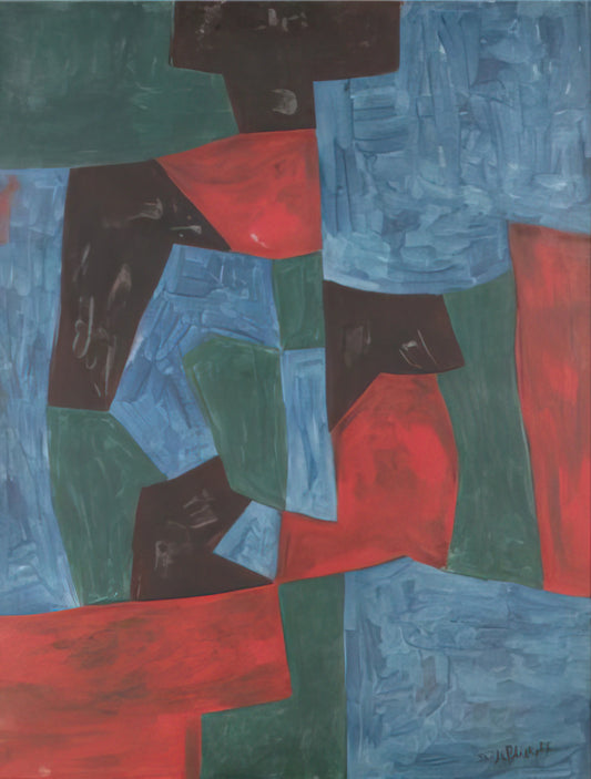 Sergei Poliakoff: The Unfolding Canvas of Lyrical Abstraction - Composition abstraite - 1958 by Serge Poliakoff