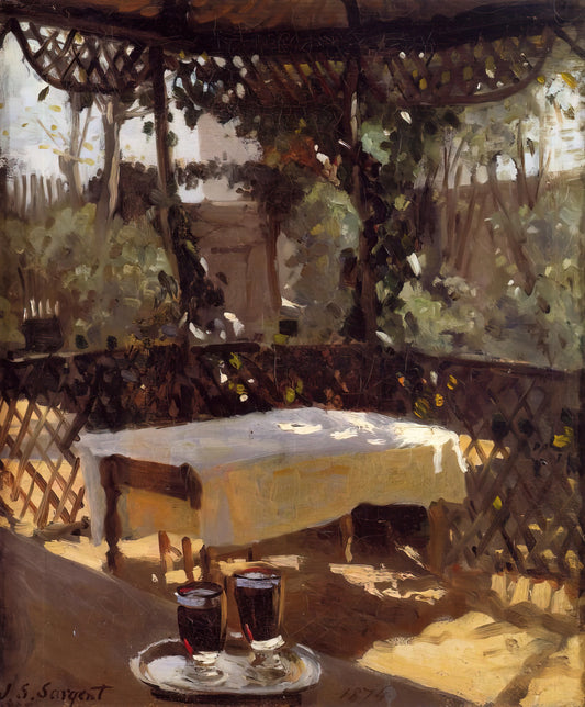 Simplon Pass Sargent: John Singer Sargent's Alpine Masterpiece and Its Artistic Legacy - Two Wine Glasses by John Singer Sargent