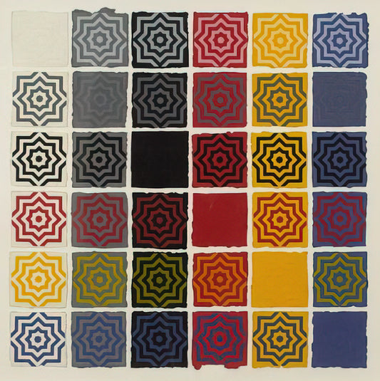 Sol LeWitt Canvas: The Conceptual Art Pioneer's Enduring Legacy in Print - Stars 8 Pointed by Sol LeWitt