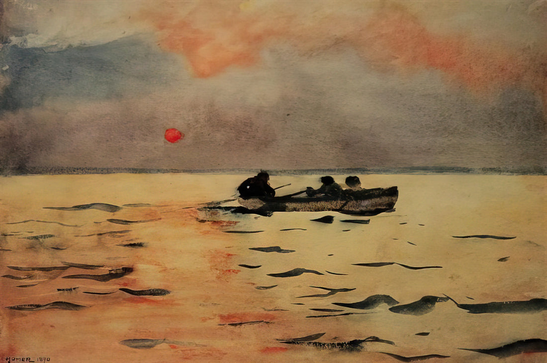 Song of the Lark: Winslow Homer's Masterpiece of American Realism - ROWING HOME by Winslow Homer