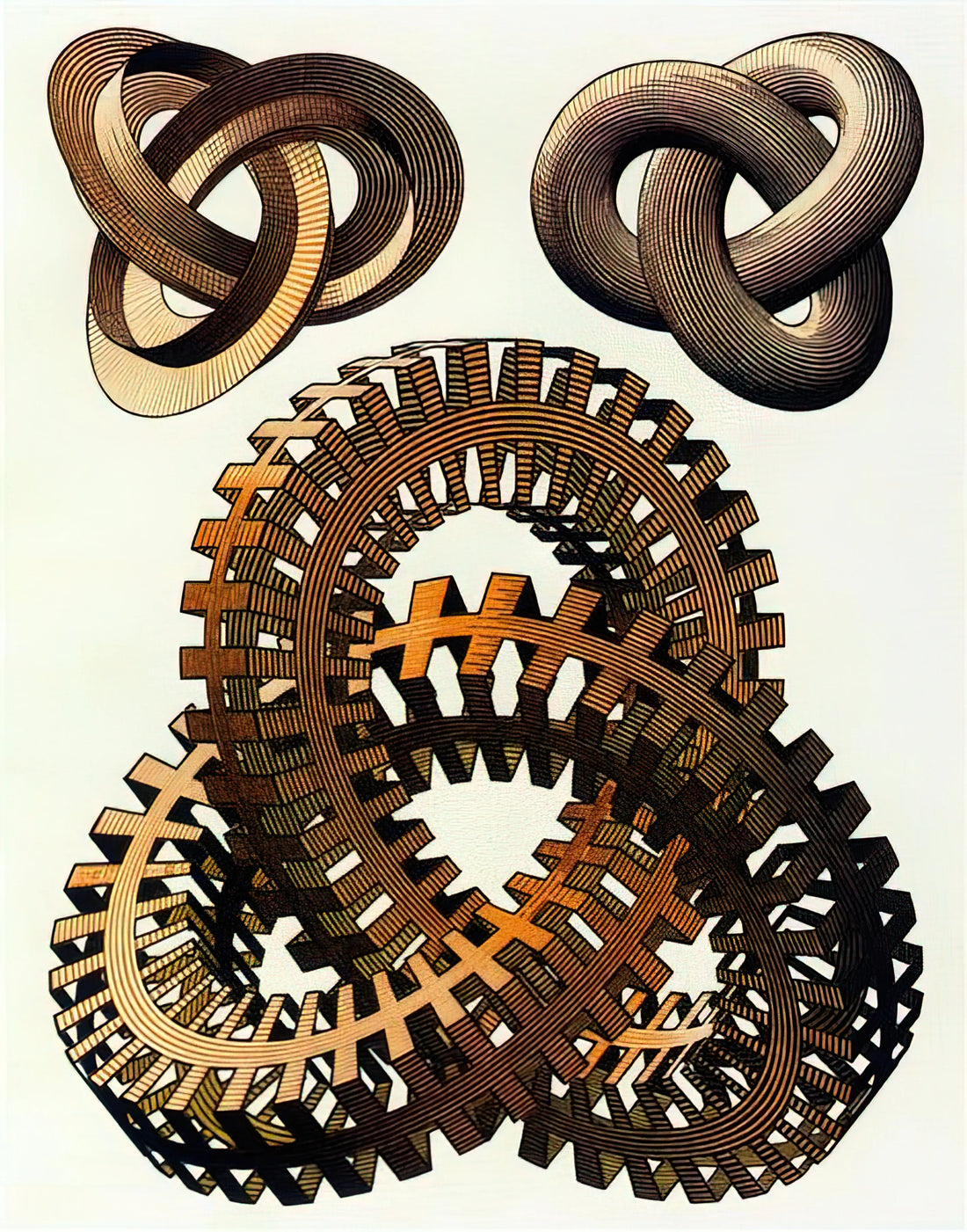 Stars Escher: The Cosmic Geometry of M.C. Escher's Celestial Art - KNOTS COLOUR by MC Escher