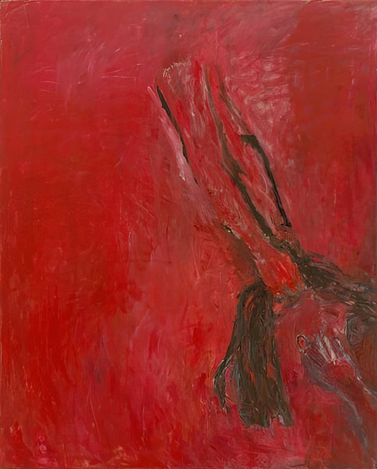Susan Rothenberg Canvas: Exploring the Raw Power of Figurative Abstraction - MAGGIE S PONYTAIL 1993 by Susan Rothenberg