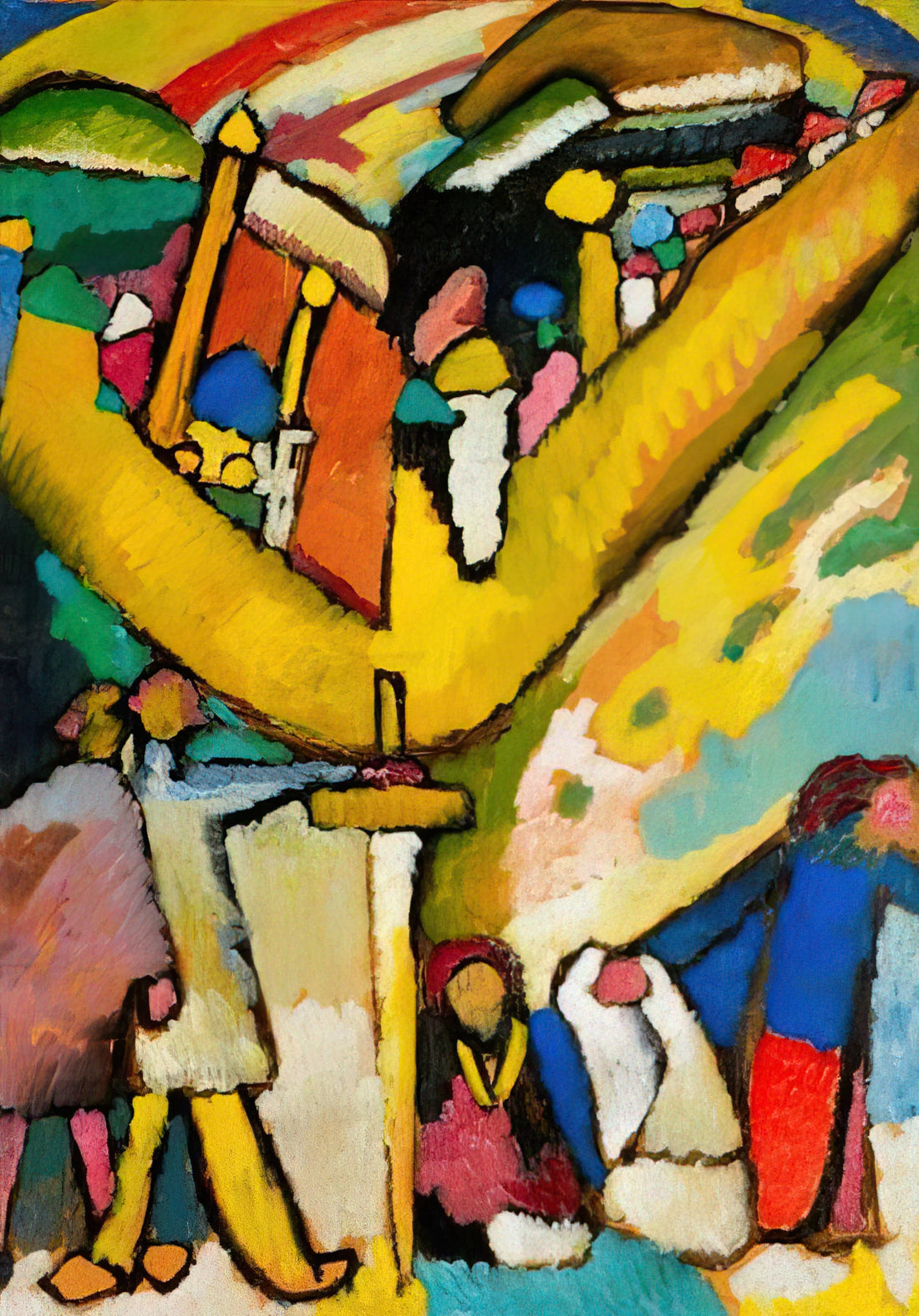 Taschen Kandinsky: The Definitive Guide to the Artist's Life, Work, and Legacy - STUDY FOR IMPROVISATION 8 1909 by Wassily Kandinsky