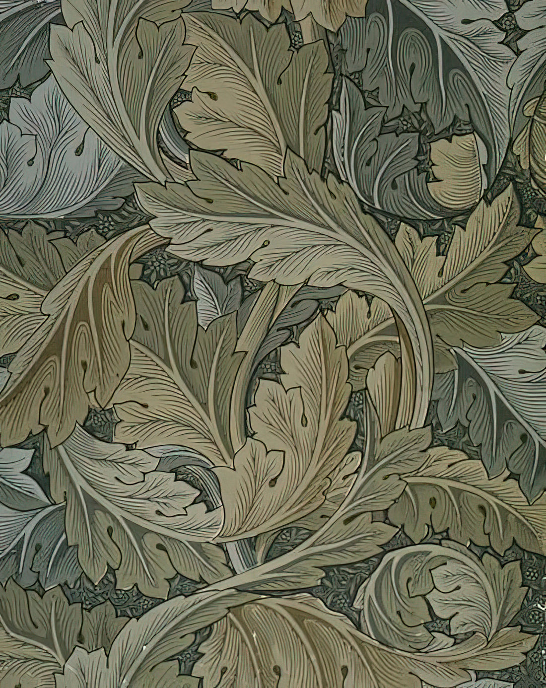 The Art Period of William Morris: A Deep Dive into the Arts & Crafts Movement - ACANTHUS WALLPAPER 1875 by William Morris