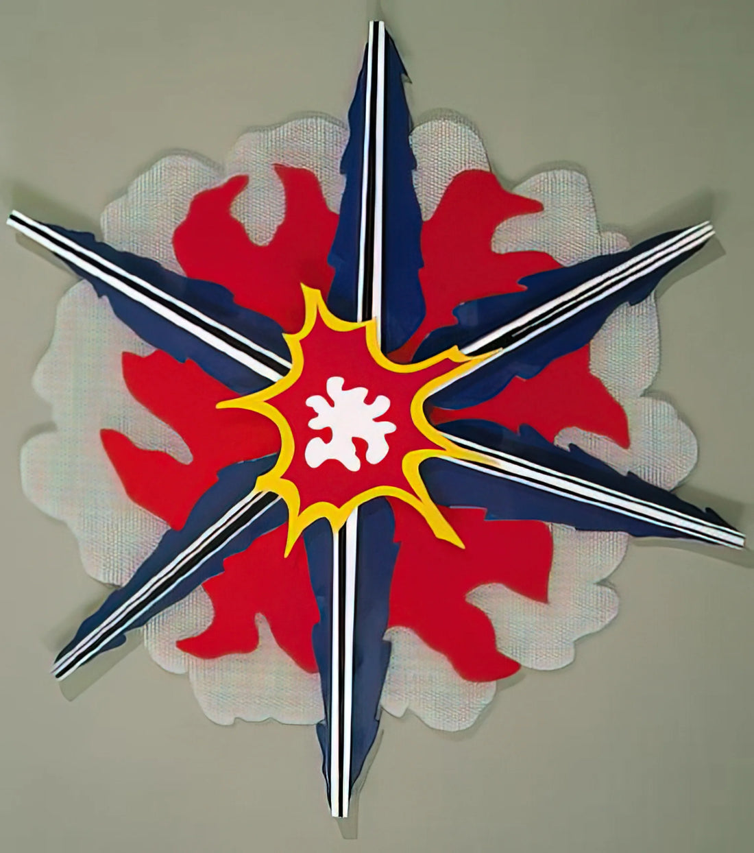 The BMW Art Car by Roy Lichtenstein: A Pop Art Masterpiece on Wheels - WALL EXPLOSION II 1965 by Roy Lichtenstein