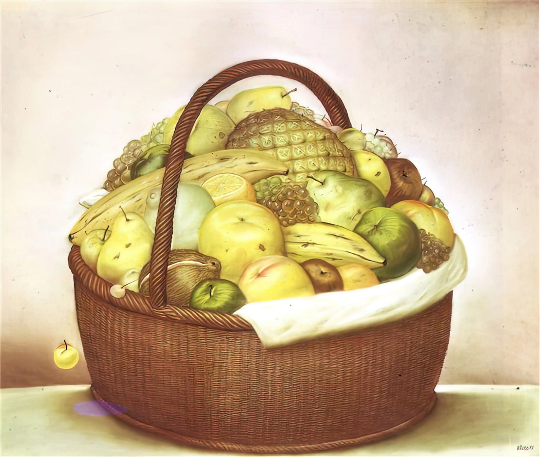 The Botero Museum: A Monument to Voluptuous Form and Colombian Identity - FRUIT BASKET by Fernando Botero