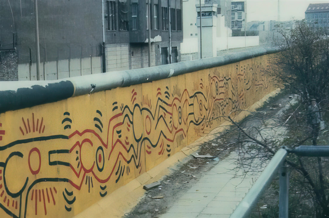 The Dynamic Canvas: Exploring Keith Haring's Transformative Use of Space - BERLIN MURAL 1986 by Keith Haring
