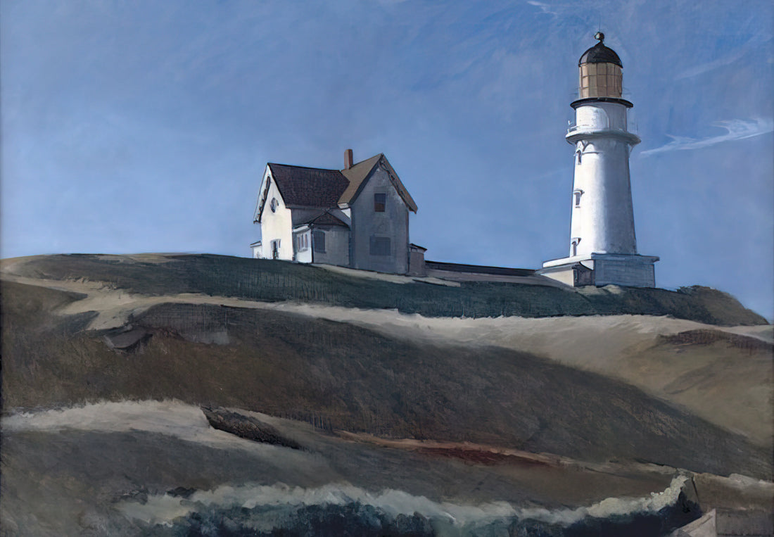 The Enduring Allure of Nighthawks: Separating Fact from Fiction, Beyond James Dean - Lighthouse HIll by Edward Hopper