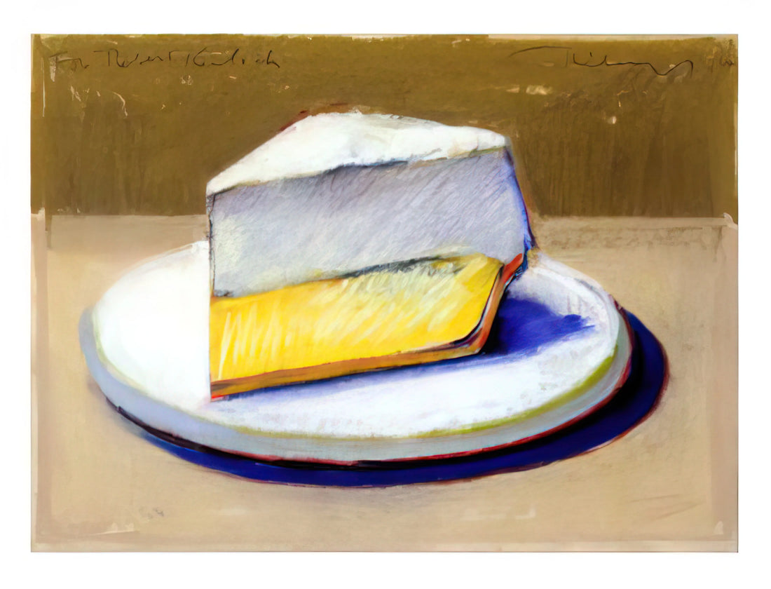 The Enduring Allure of Wayne Thiebaud Paintings: A Connoisseur's Guide - Lemon Meringue Pie - 1964 by Wayne Thiebaud