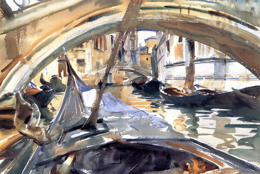 The Enduring Brilliance of John Singer Sargent: A Master of Light and Portraiture - Rio de Santa Maria Formosa by John Singer Sargent
