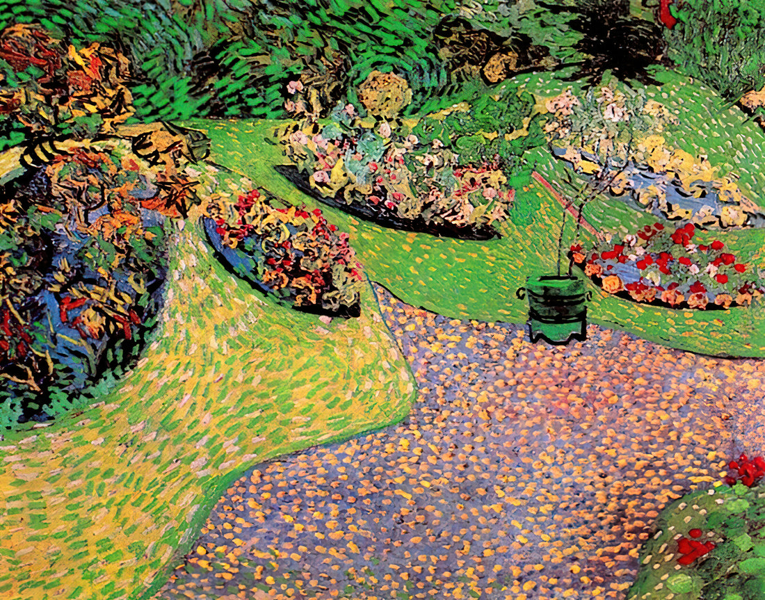 The Enduring Brilliance of Van Gogh: Unpacking the Majesty of "The Starry Night" and "Sunflowers" - Garden in Auvers by Vincent van Gogh