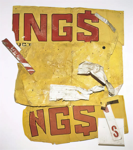 The Enduring Legacy of Robert Rauschenberg Artwork: An Expert's Guide - YELLOW MOBY GLUT 1986 by Robert Rauschenberg