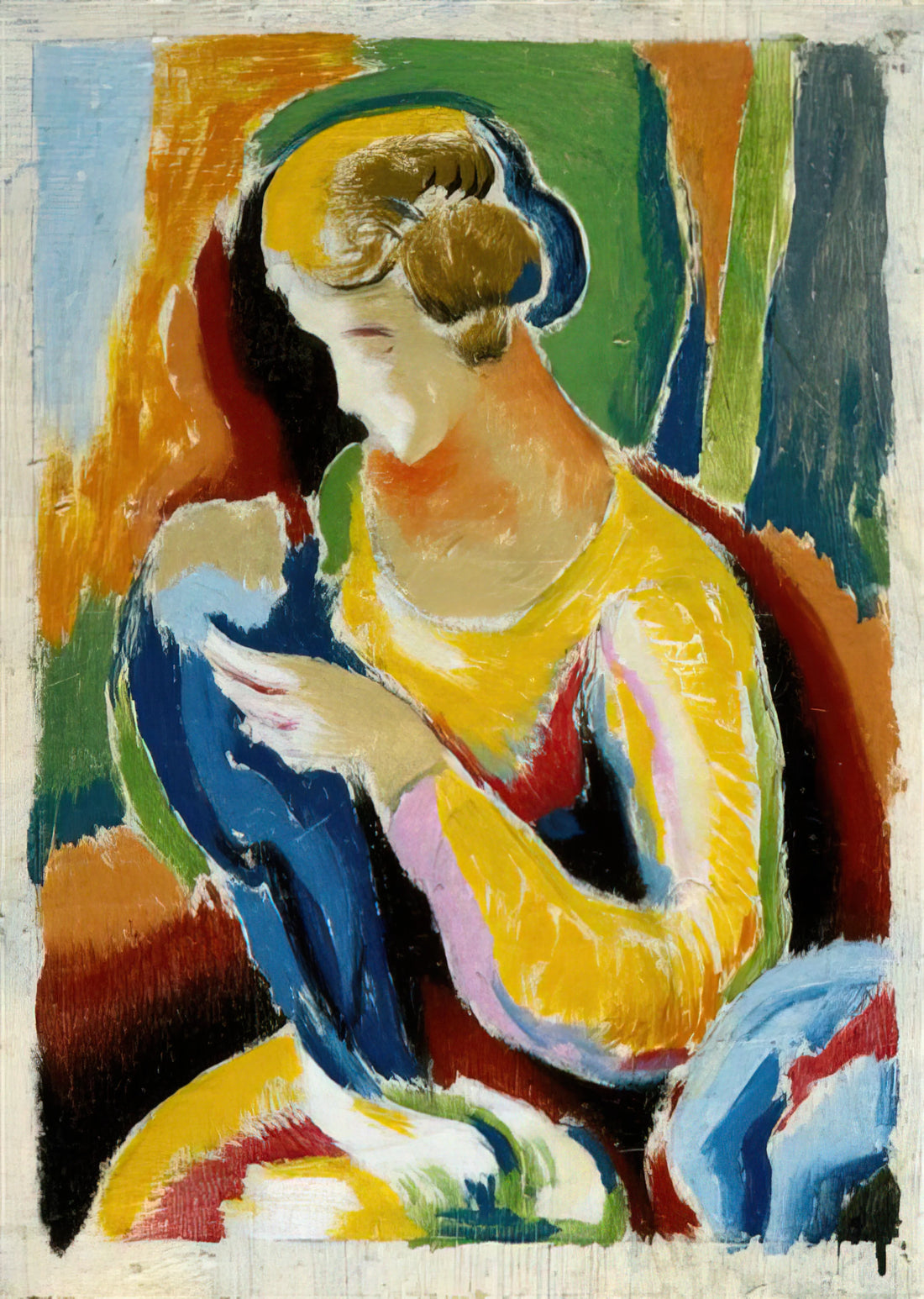 The Enduring Legacy of Thomas Hart Paintings: A Journey Through American Regionalism - WOMAN 1920 by Thomas Hart Benton