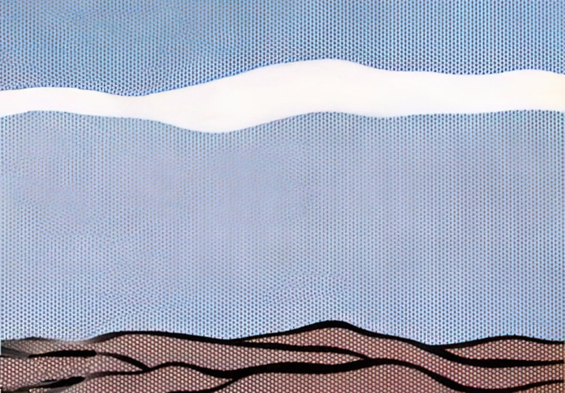 The Enduring Legacy of the Roy Lichtenstein Screen Print: Pop Art's Master of Mechanical Reproduction - LANDSCAPE 1964 by Roy Lichtenstein