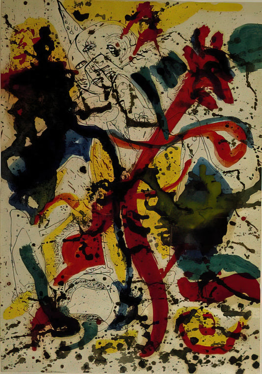 The Enduring Vibrancy: Exploring Jackson Pollock's Colorful Paintings - UNTITLED 1944 by Jackson Pollock