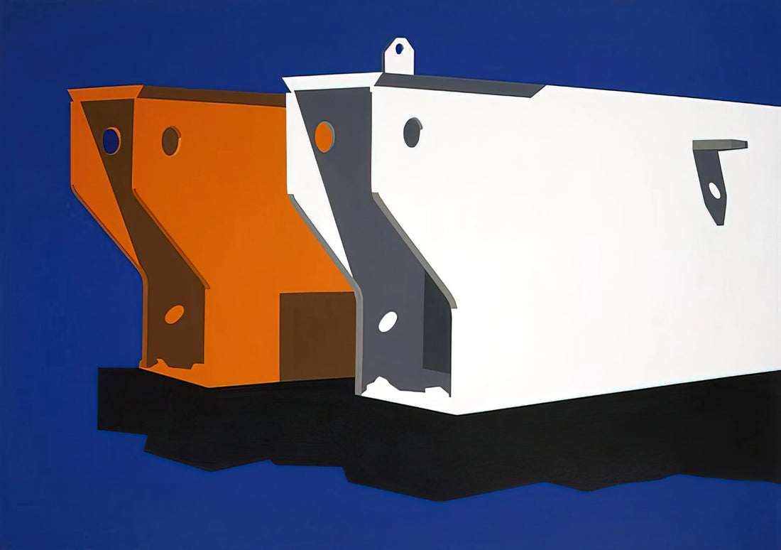 The Geometry of the Open Road: Why an Allan D'Arcangelo Framed Canvas Print is a Modernist Essential - Mr. and Mrs. Moby Dick - Pop Art by Allan D Arcangelo