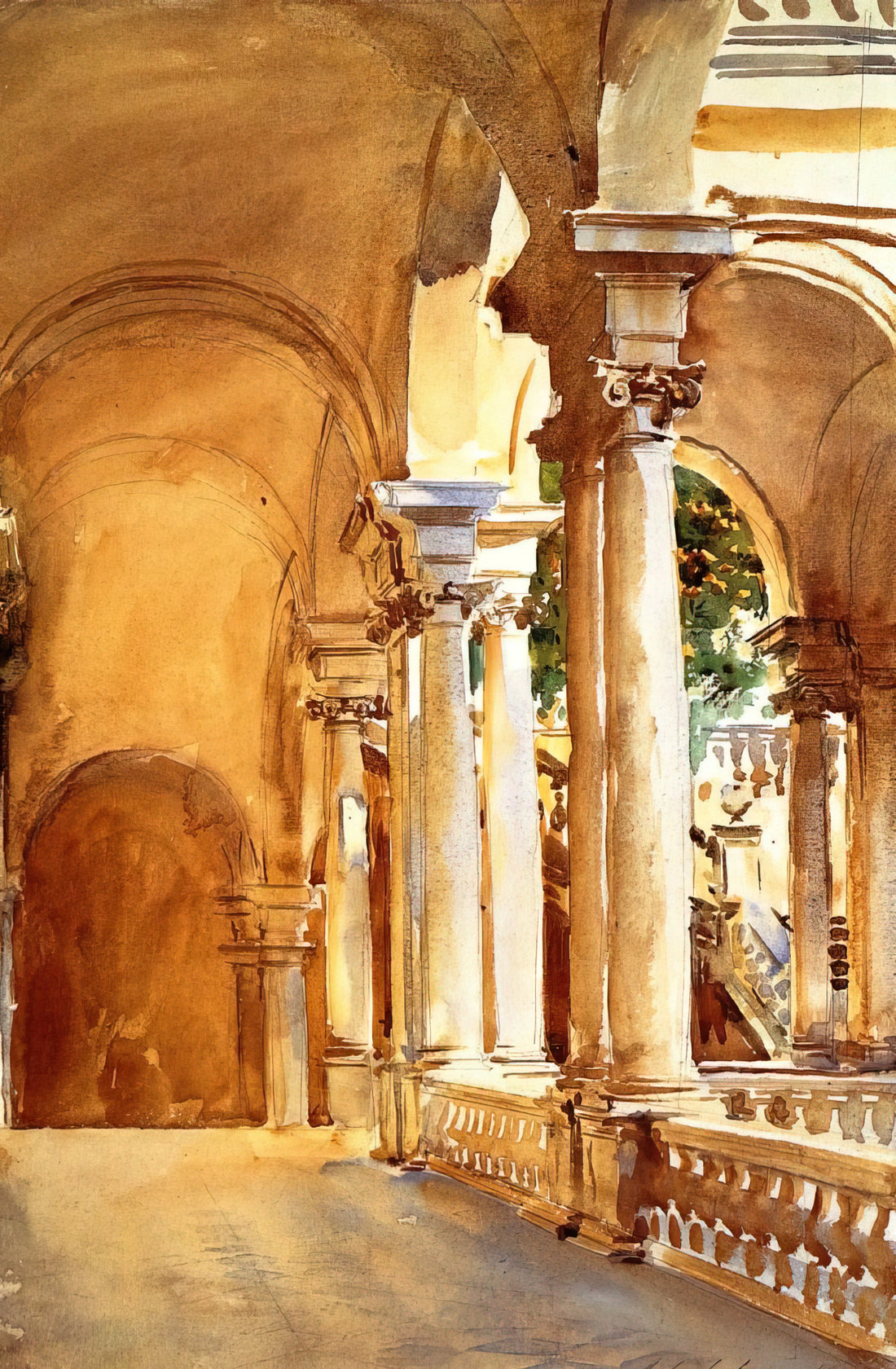 The Iconic Gaze: Unpacking John Singer Sargent's Isabella Stewart Gardner - Genoa, the University by John Singer Sargent