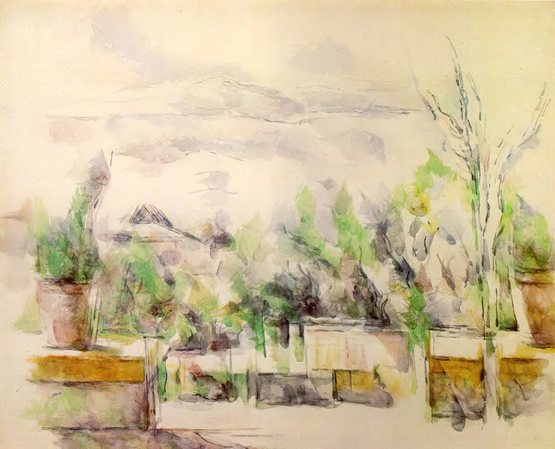 The Letters of Paul Cézanne: An Intimate Window into the Artist's Mind and Method - The Garden Terrace at Les Lauves by Paul Cézanne