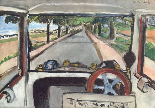 The Matisse Fish Bowl Print: A Masterpiece of Color and Form in Modern Art - THE WINDSHIELD 1917 0 by Henri Matisse