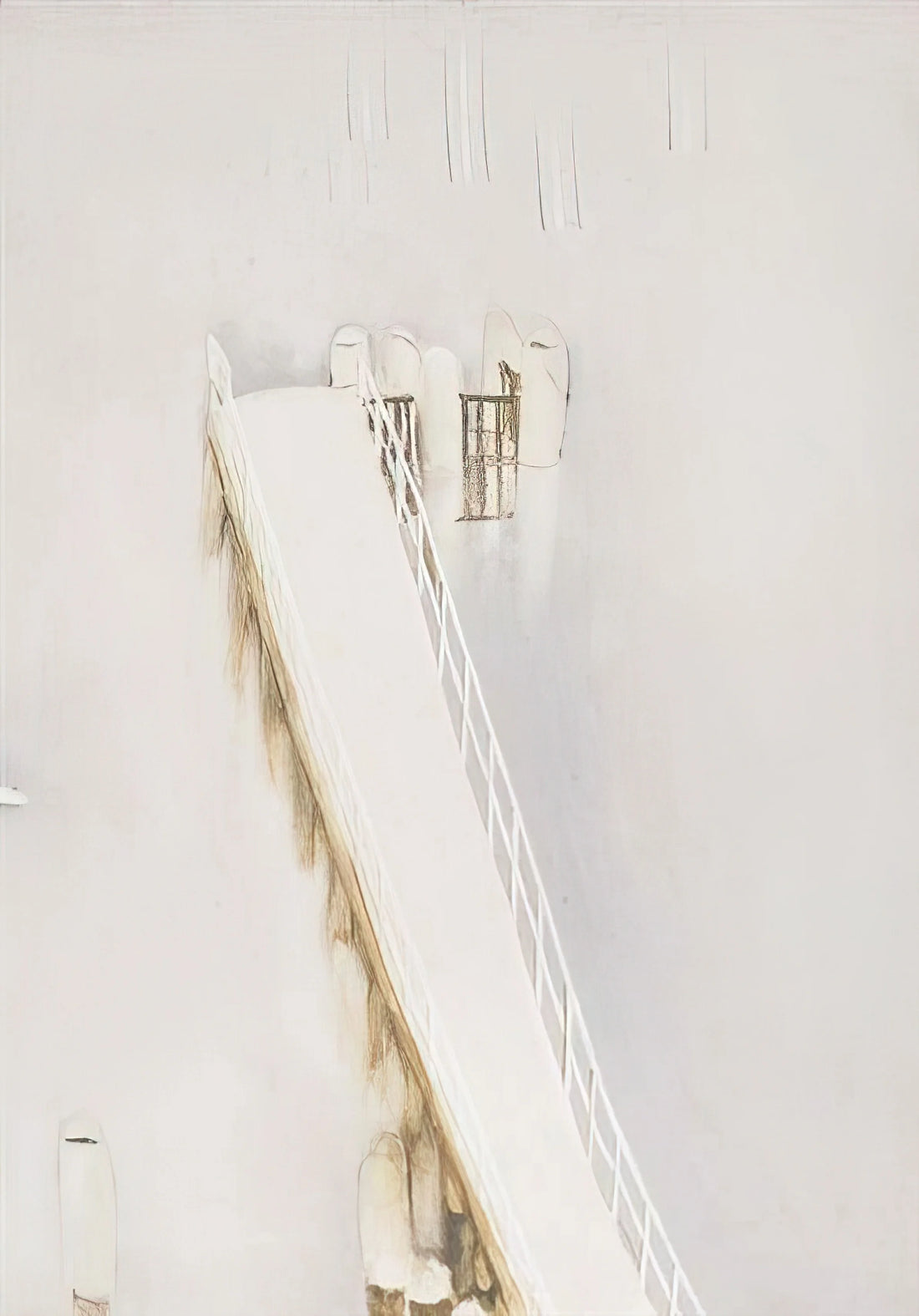 The Olgas by Brett Whiteley: A Masterpiece of Australian Abstraction - Lavender Bay Pier in the Rain - 1976 by Brett Whiteley