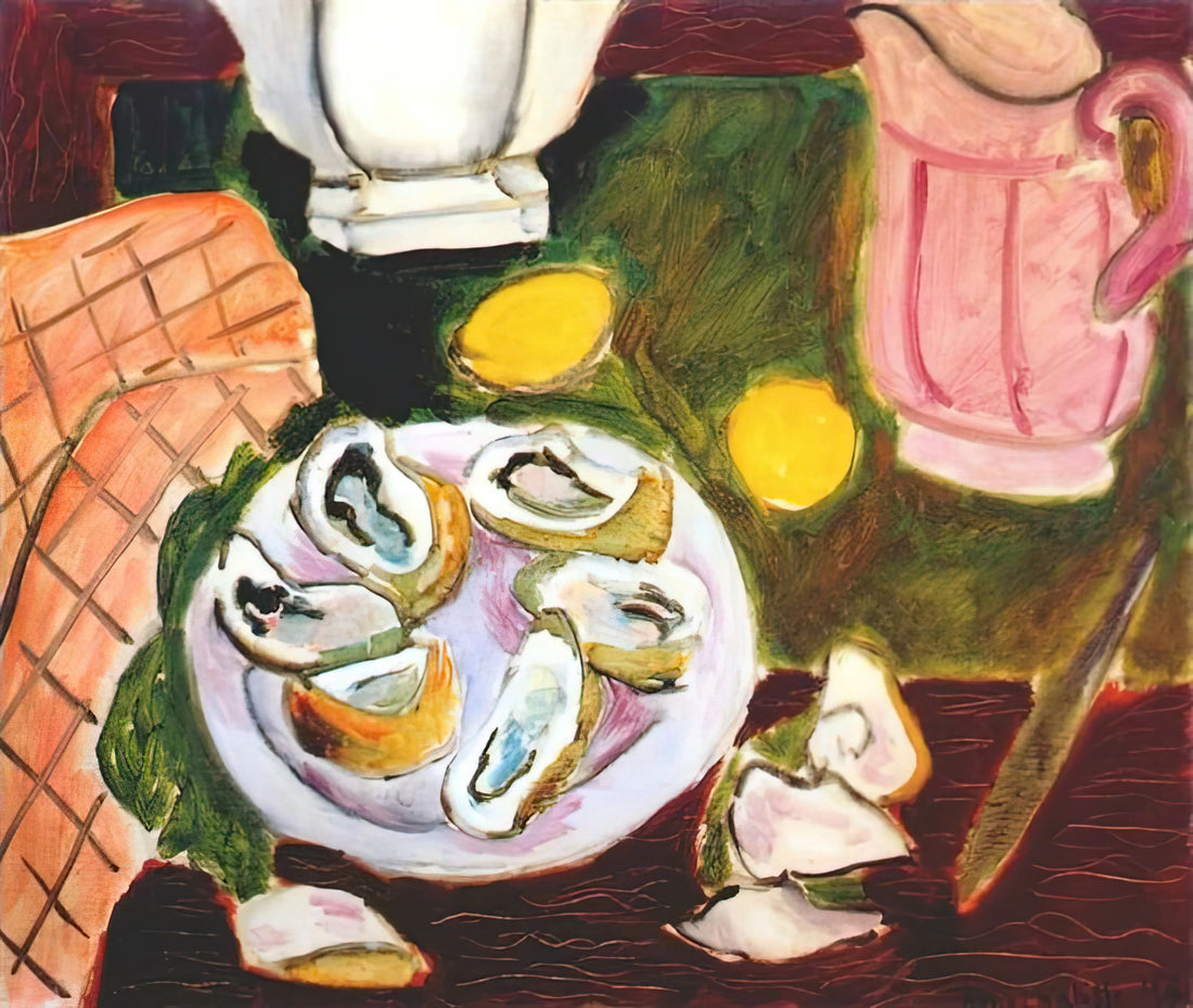The Parakeet and the Mermaid Print: Henri Matisse's Masterpiece of Color and Form - OYSTERS 1940 by Henri Matisse