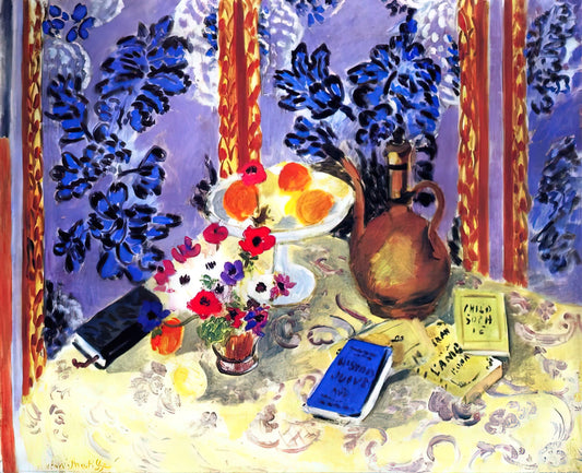 The Plain Tree by Henri Matisse: A Masterpiece of Modernist Printmaking - STILL LIFE HISTOIRES JUIVES 1924 by Henri Matisse