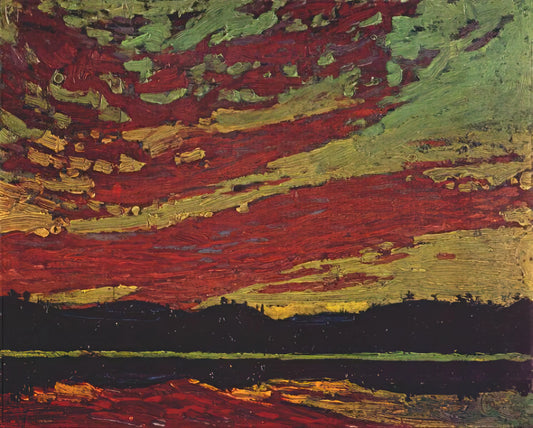 The Pool: Tom Thomson Art Print and the Essence of Canadian Wilderness - SUNSET 1915 by Tom Thomson