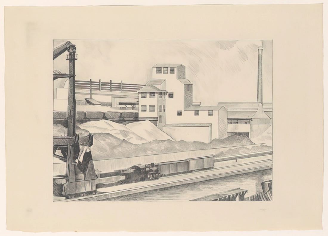 The Precision of Vision: Exploring Charles Sheeler Artwork - Industrial Series, #1 - 1928 by Charles Sheeler