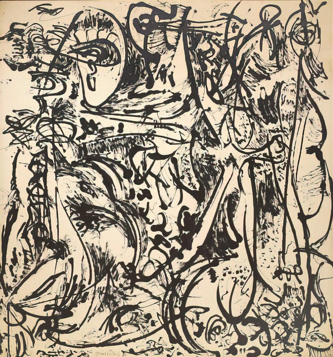 The Price of an Original Pollock Painting: A Collector's Guide to Jackson Pollock's Market Value - ECHO 1951 by Jackson Pollock