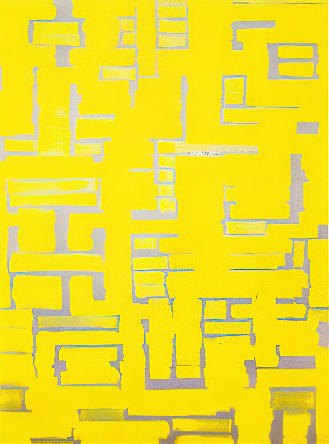 The Pure Aesthetic of an Ad Reinhardt Framed Art Print: Curating High Modernism - Untitled Yellow and White - 1950 by Ad Reinhardt