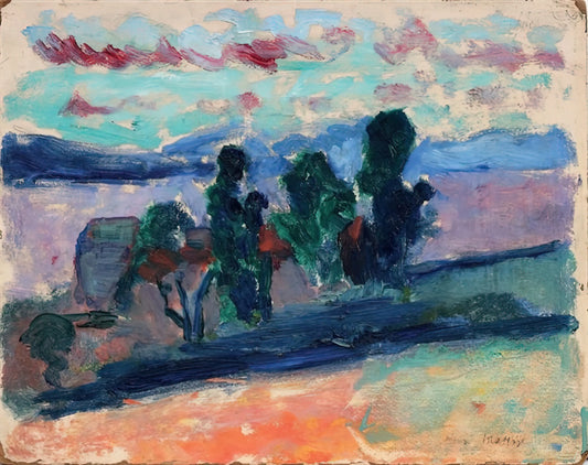The Snail by Henri Matisse: A Masterpiece of Color and Form in Modern Art Prints - PAYSAGE DE SAINT TROPEZ AU CREPUSCULE 1904 by Henri Matisse