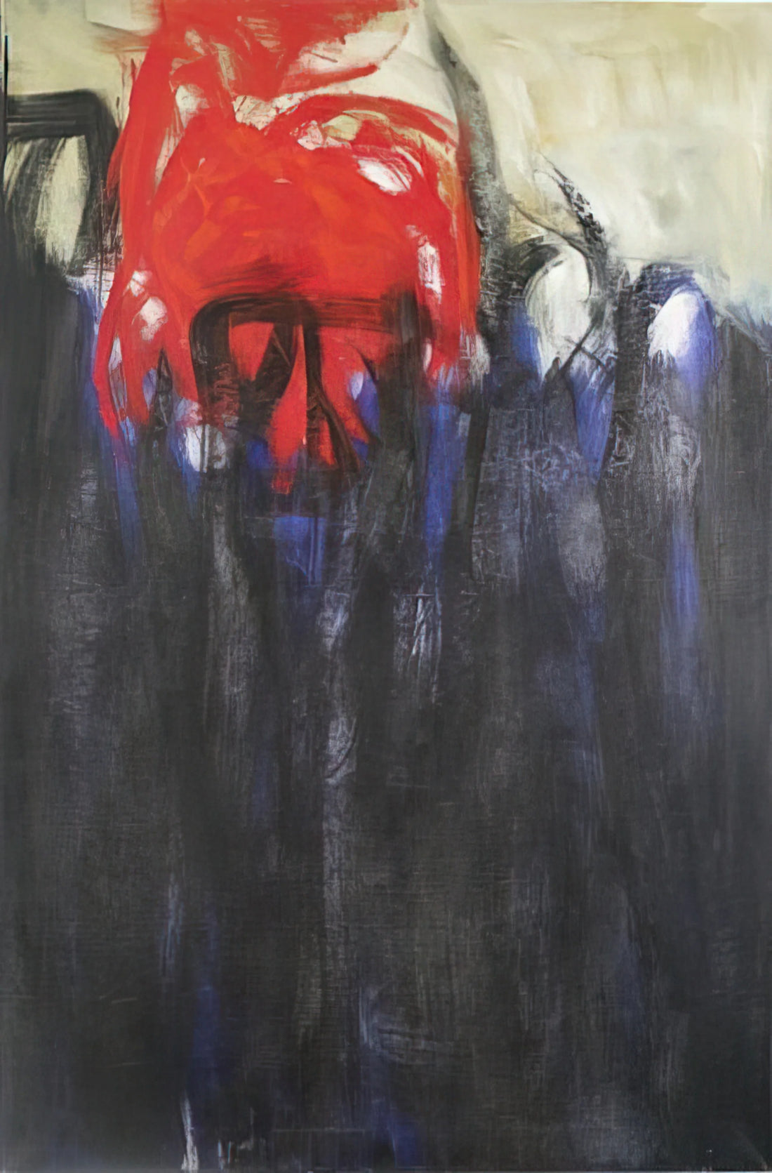Theodoros Stamos Posters: A Collector's Guide to Abstract Expressionist Art Prints - Untitled Columns of Fire - 1956 by Theodoros Stamos