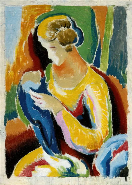 Thomas Hart Benton Prints: Understanding Their Value and Collectibility - WOMAN 1920 by Thomas Hart Benton