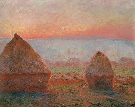 Understanding Claude Monet Price: A Collector's Guide to Value and Investment - Haystacks at Giverny, the Evening Sun by claude monet
