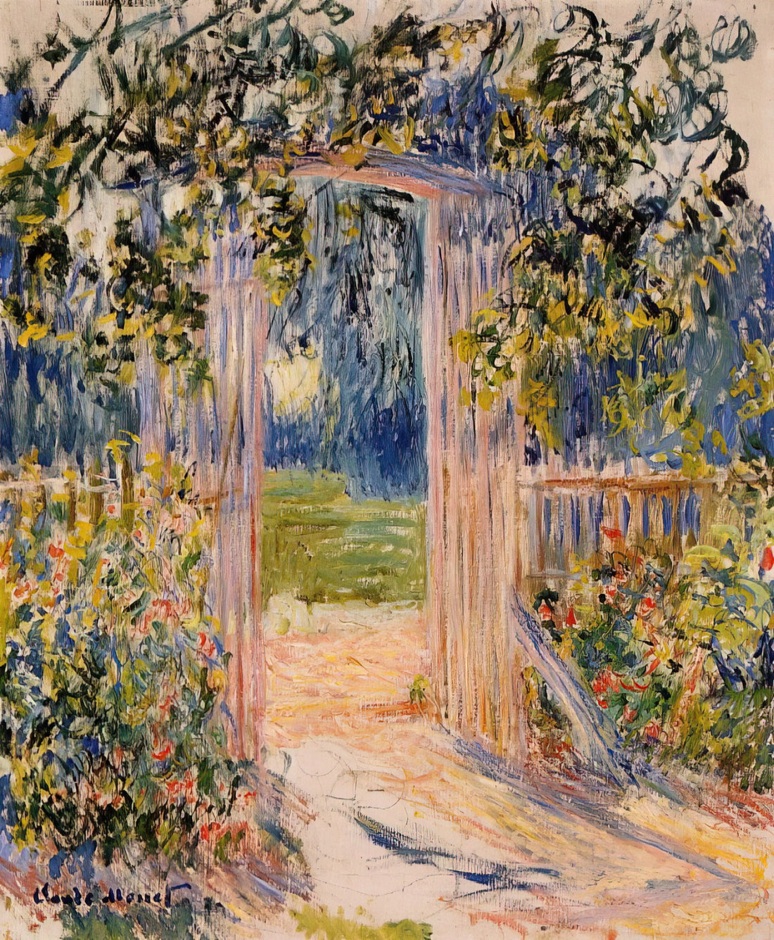 Understanding Monet Painting Cost: From Auction Records to Accessible Art Prints - The Garden Gate by claude monet