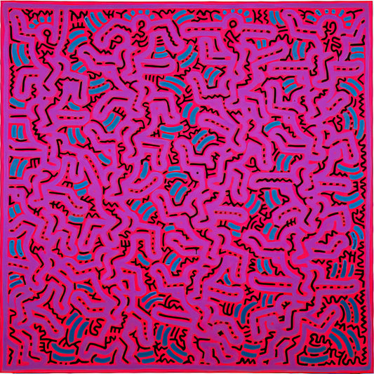 Unfinished Painting by Keith Haring: A Profound Exploration of Mortality and Legacy in Art Prints - UNTITLED 1984 by Keith Haring