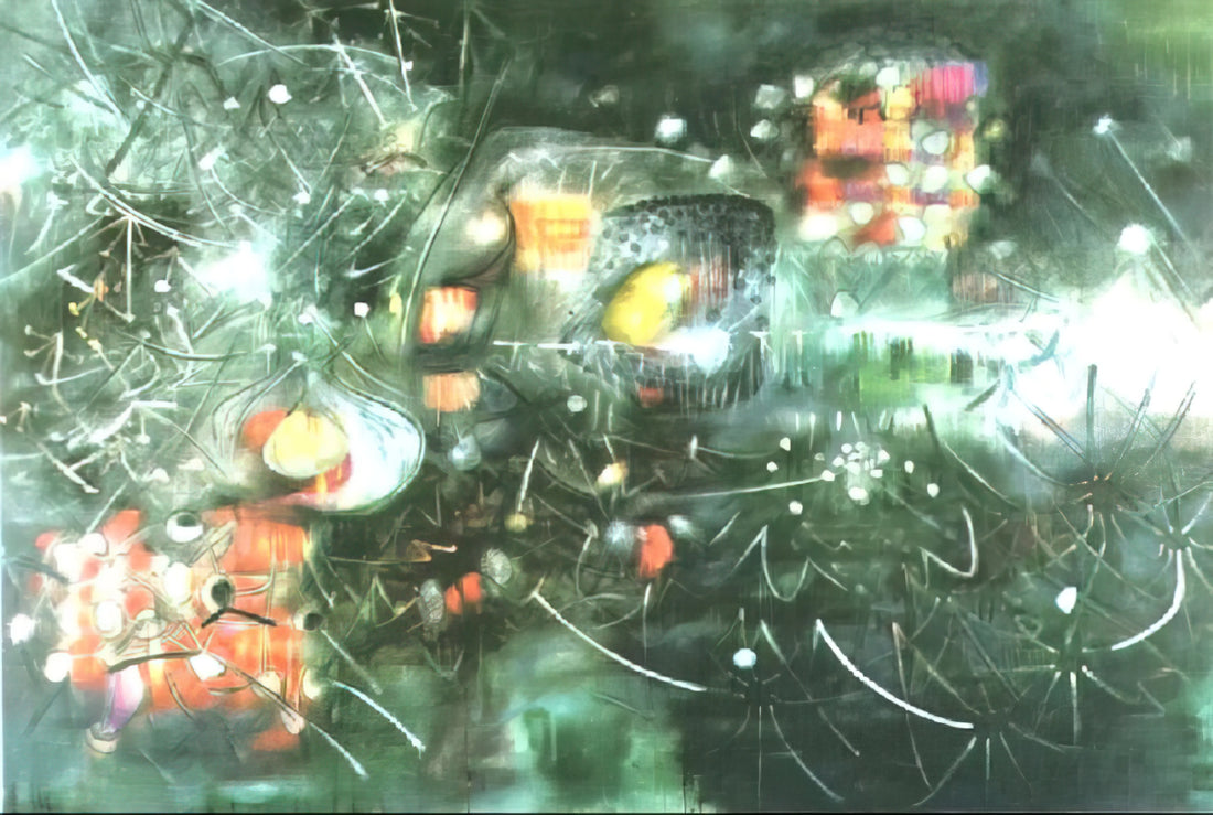 Unveiling Roberto Matta's Most Famous Paintings: A Journey into Psychic Space - TO GIVE PAINLESS LIGHT 1955 by Roberto Matta