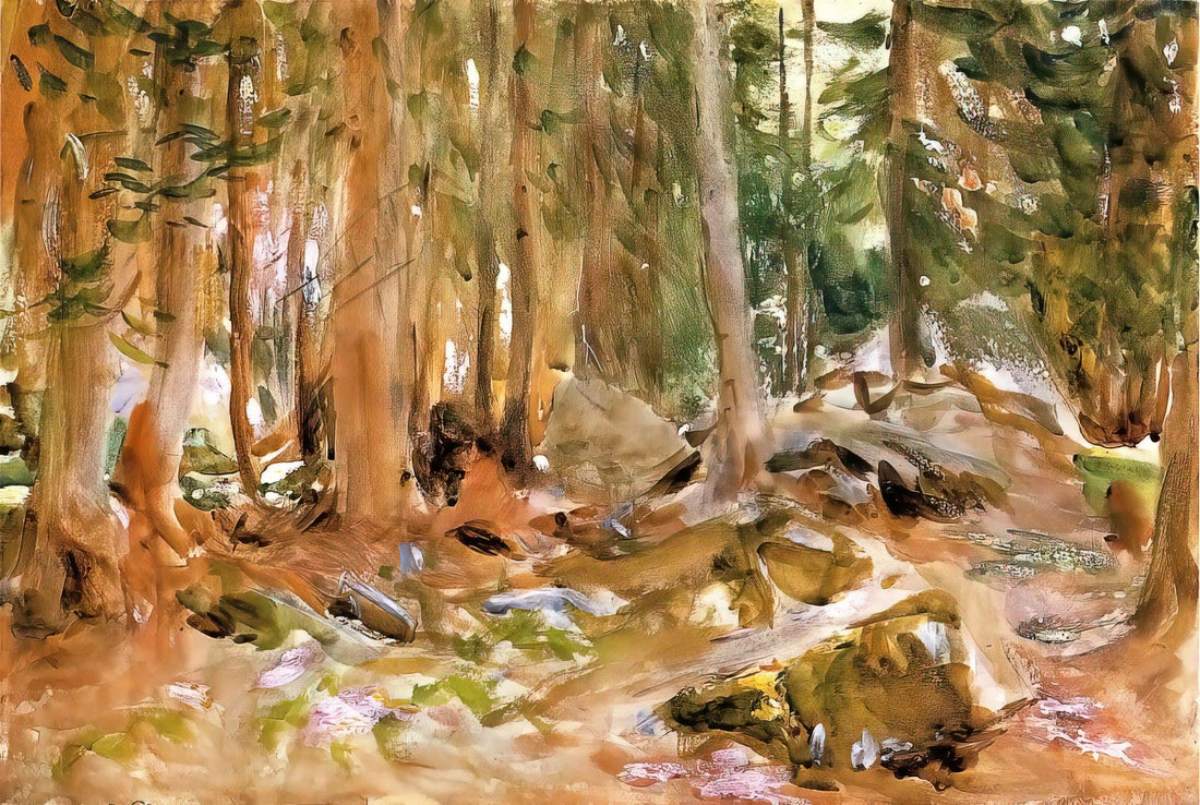 Unveiling the Elegance: An Expert Look at The Three Graces by John Singer Sargent - Pine Forest by John Singer Sargent