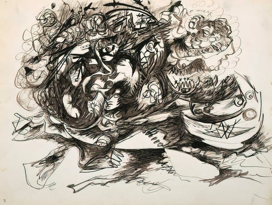 Unveiling the Enigma: The Profound Legacy of Jackson Pollock's Black Paintings - UNTITLED O CONNOR THAW 771 by Jackson Pollock