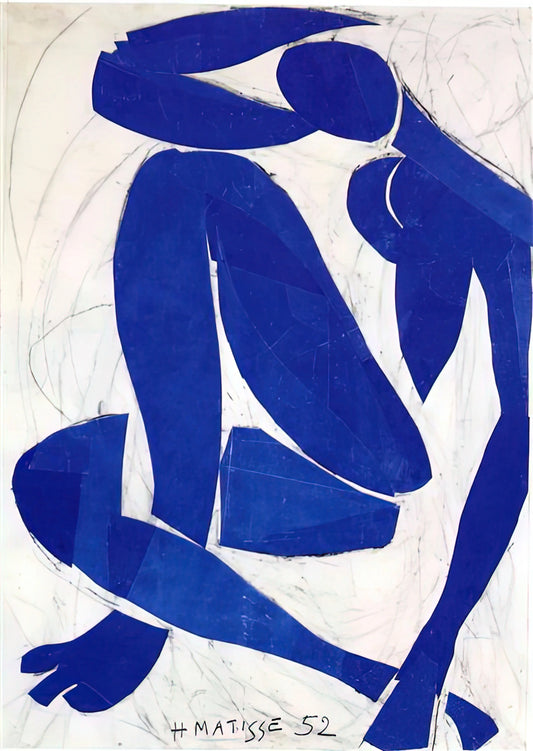 Unveiling the Equine Form: The Henri Matisse Horse Motif in His Oeuvre - BLUE NUDE IV 1952 by Henri Matisse
