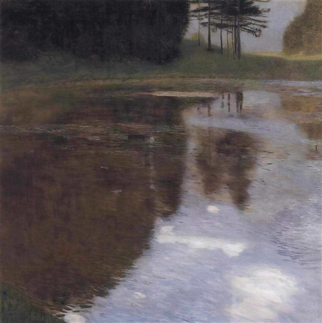 Unveiling the Masterpieces: Exploring the Enduring Allure of Works by Klimt - QUIET POND IN THE PARK OF APPEAL by Gustav Klimt