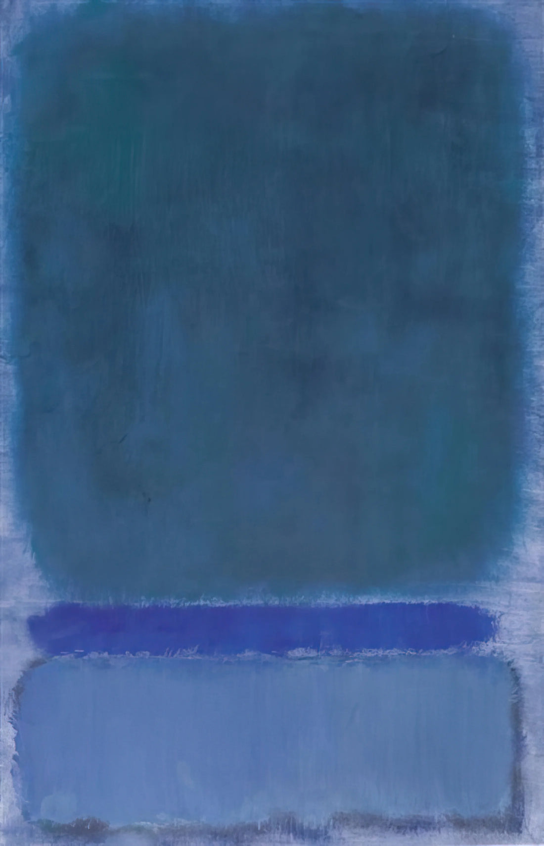 Unveiling the Profound Depths of No. 16 Rothko: An Exploration of Color and Emotion - Untitled Green on Blue - 1968 by Mark Rothko