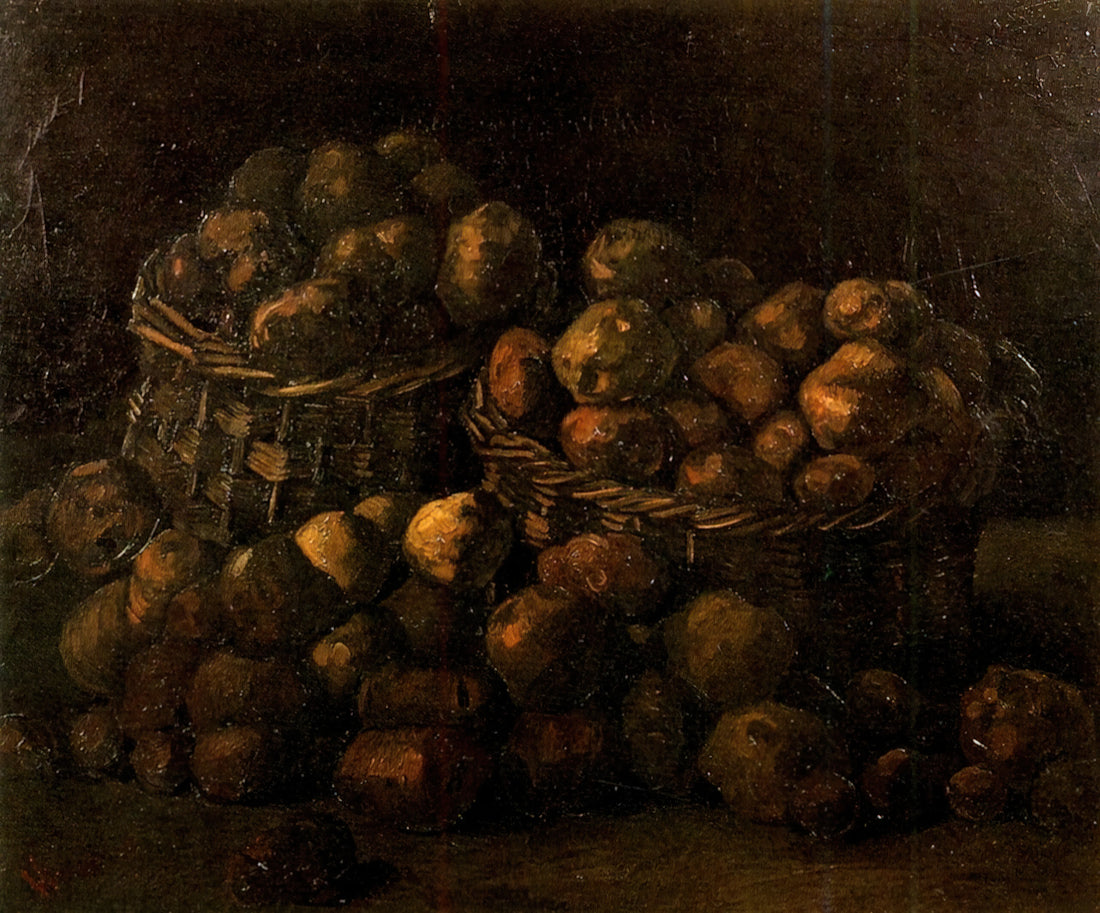 Van Gogh 1888: The Pivotal Year That Defined a Master's Legacy - Baskets of Potatoes by Vincent van Gogh