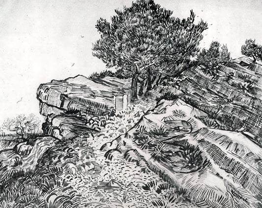 Van Gogh Canvas Reproductions: A Curator's Guide to Museum-Quality Art Prints - Montmajour by Vincent van Gogh